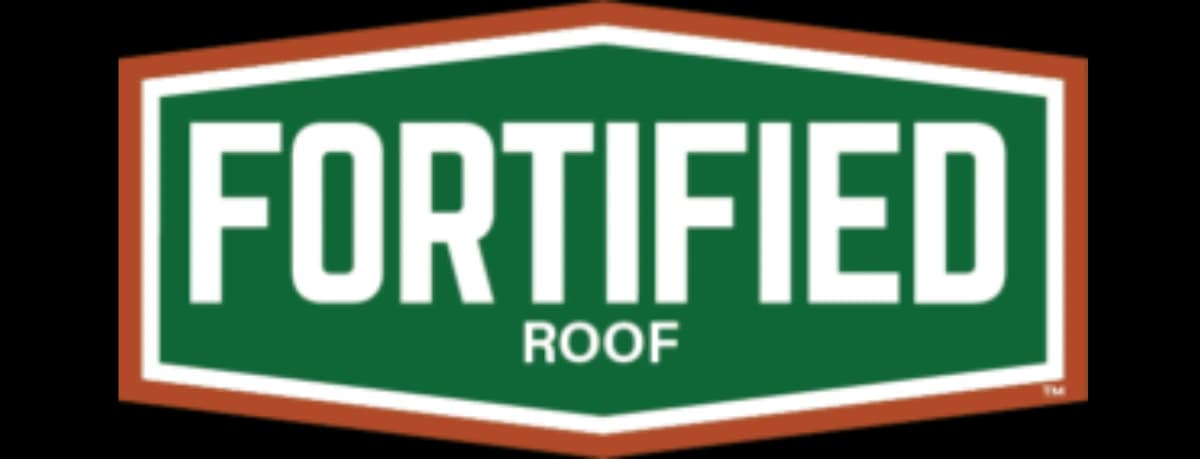 Fortified Roof logo with green and white colors.