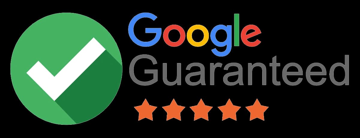 Google Guaranteed badge with star ratings